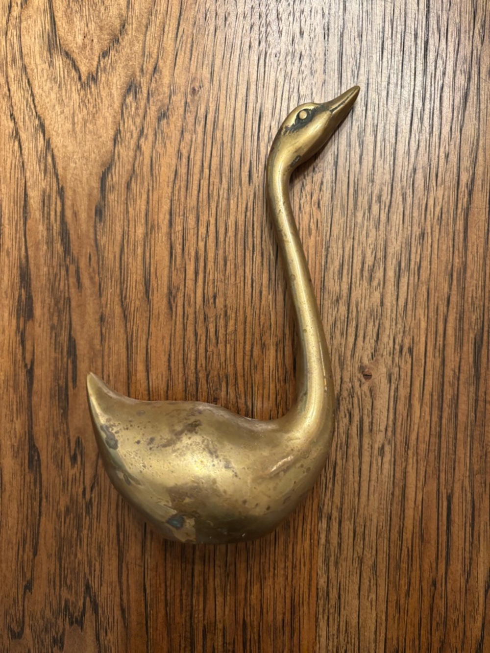 Vintage Solid Brass Swan Duck Family Set Mid Century Hollywood Regency Decor - Picture 3 of 16
